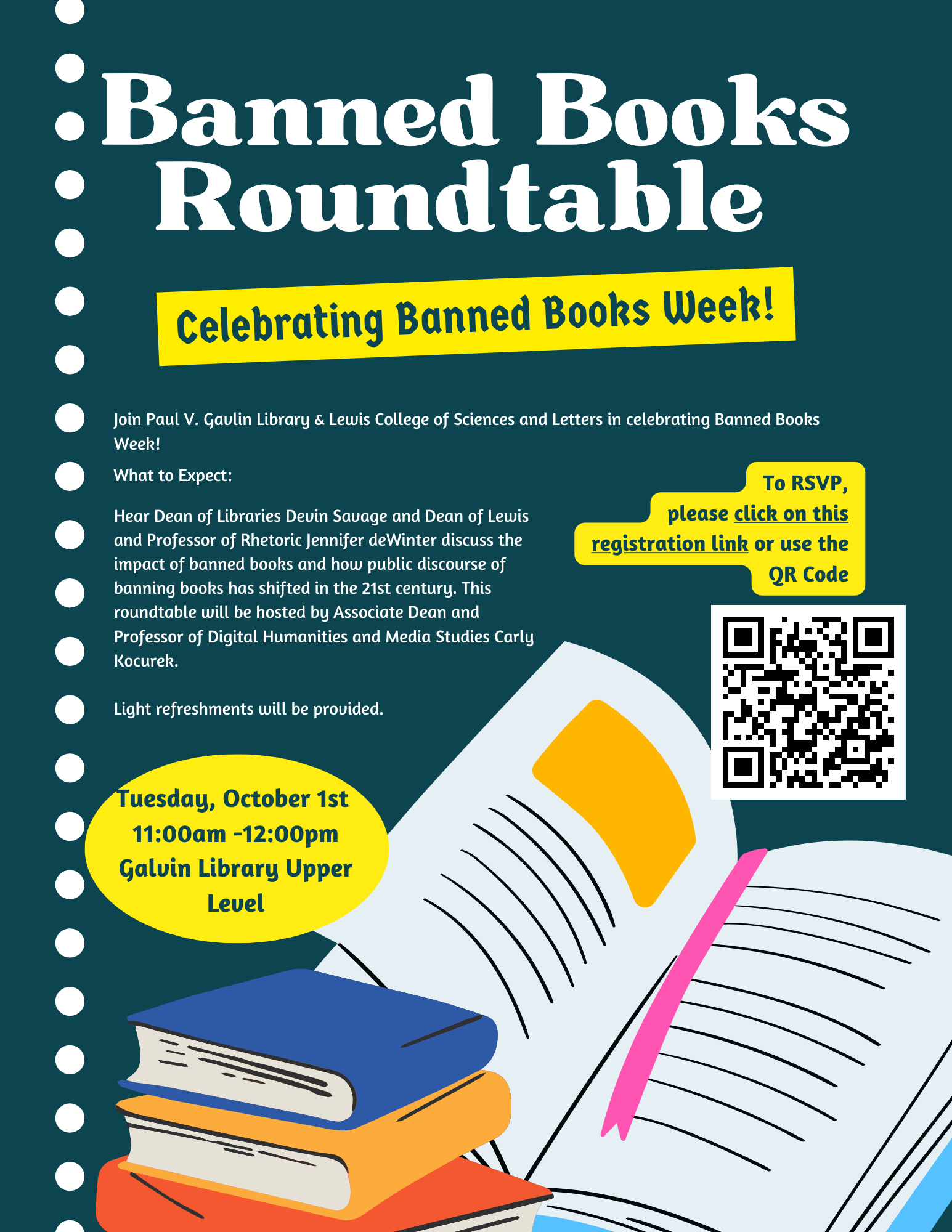 Poster for the Banned Books Roundtable