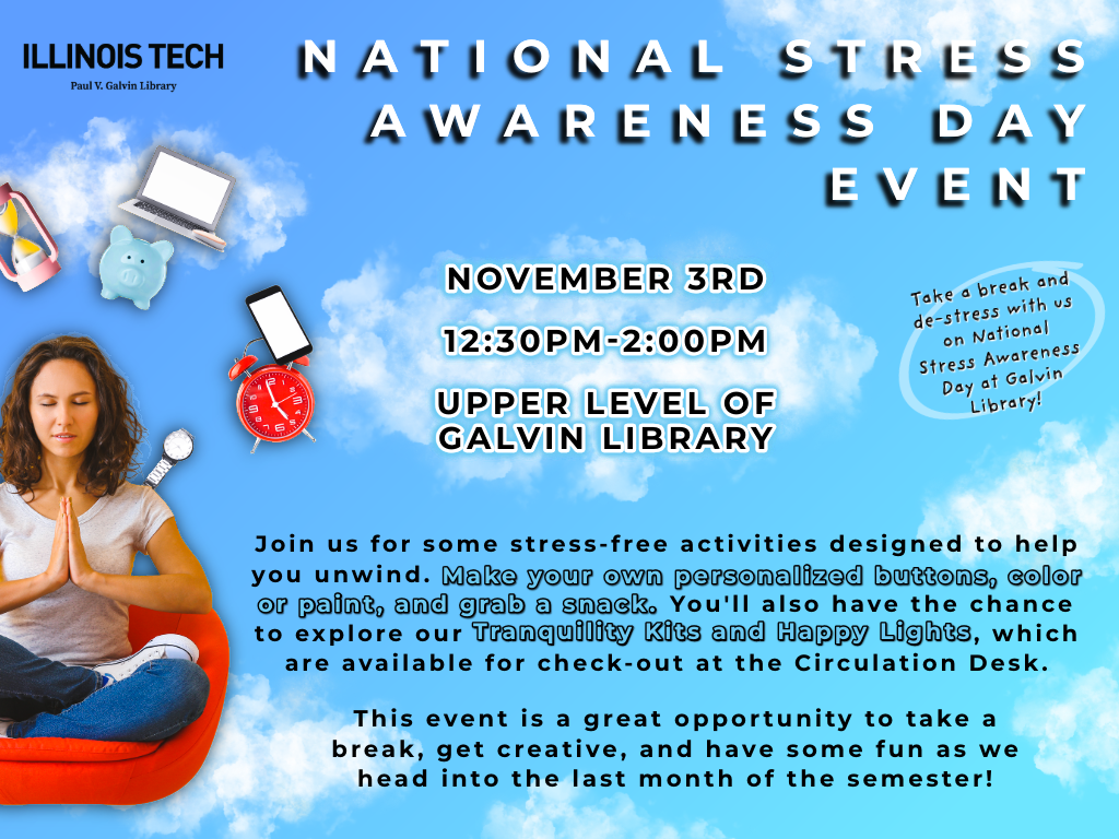 stress awareness event flyer