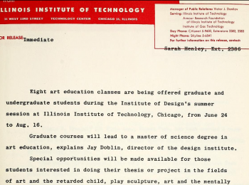 IIT News Releases Digital Collection